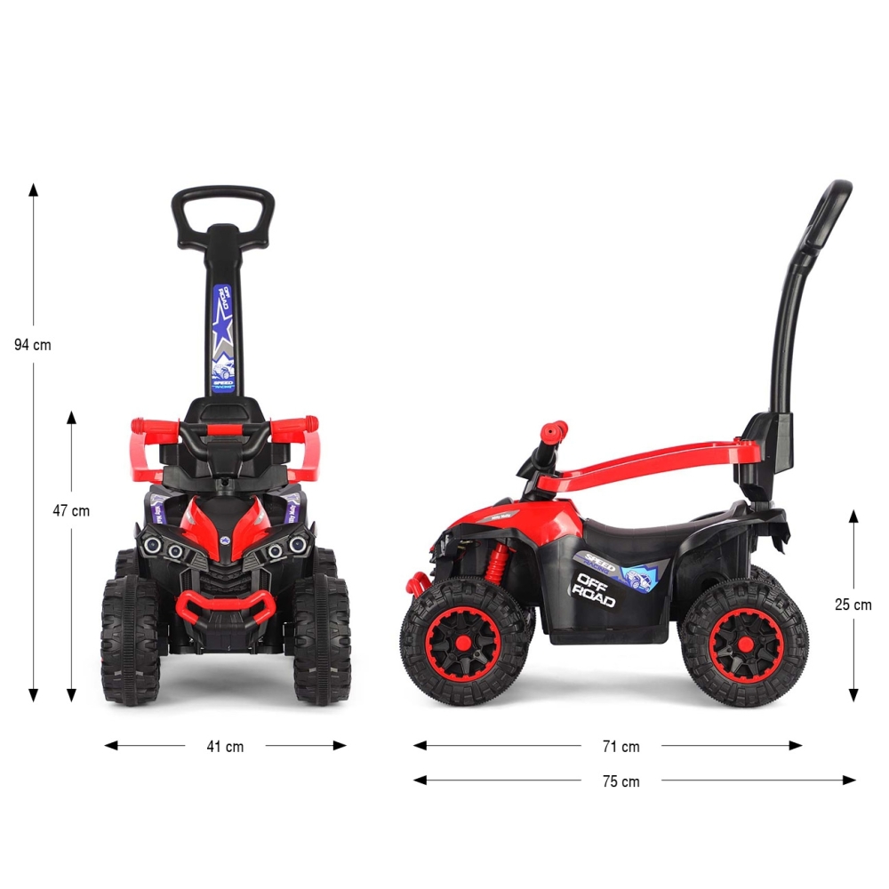 Pojazd z rączką Wild Red