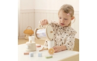 Medinis maišytuvo rinkinys TOOKY TOY su priedais – 18 dalių rinkinys-Žaislai, Profesijos, buities žaislai, Mediniai, Mažiesiems 