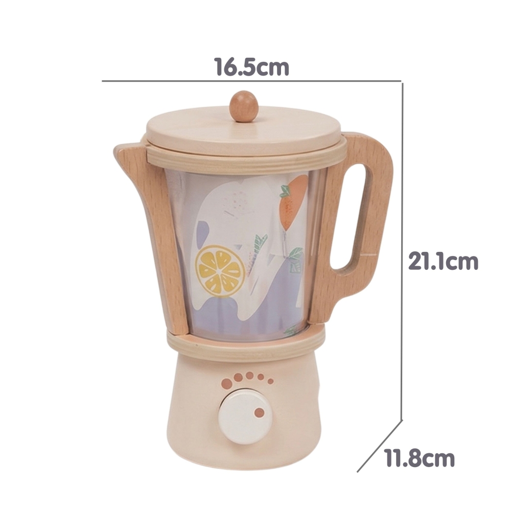 Medinis maišytuvo rinkinys TOOKY TOY su priedais – 18 dalių rinkinys-Žaislai, Profesijos, buities žaislai, Mediniai, Mažiesiems 