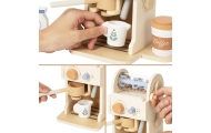 Medinis kavos rinkinys TOOKY TOY Barista Express-Žaislai, Profesijos, buities žaislai, Mediniai, Mažiesiems kulinarams-e-vaikas