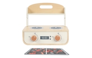 TOOKY TOY Wooden Kitchen with Grill and Accessories					