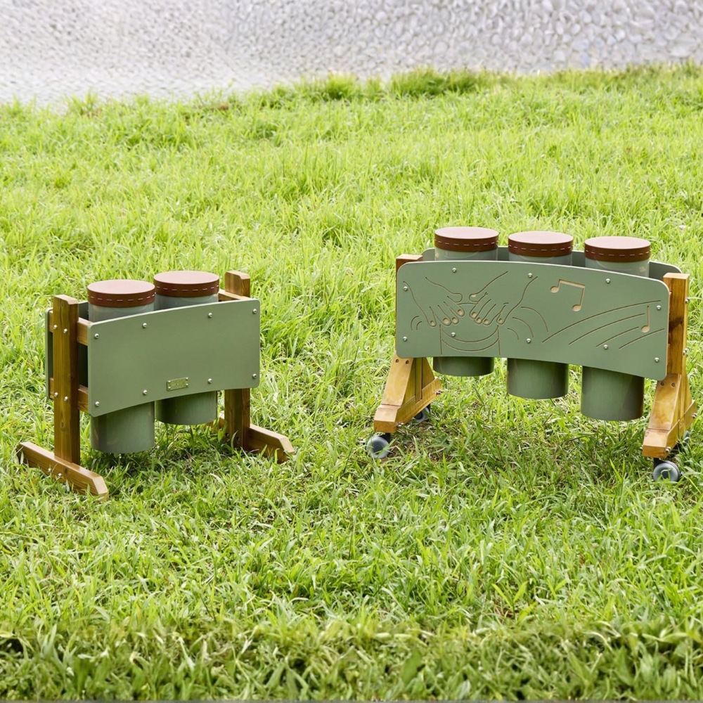 MASTERKIDZ Two Freestanding Conga Drums					