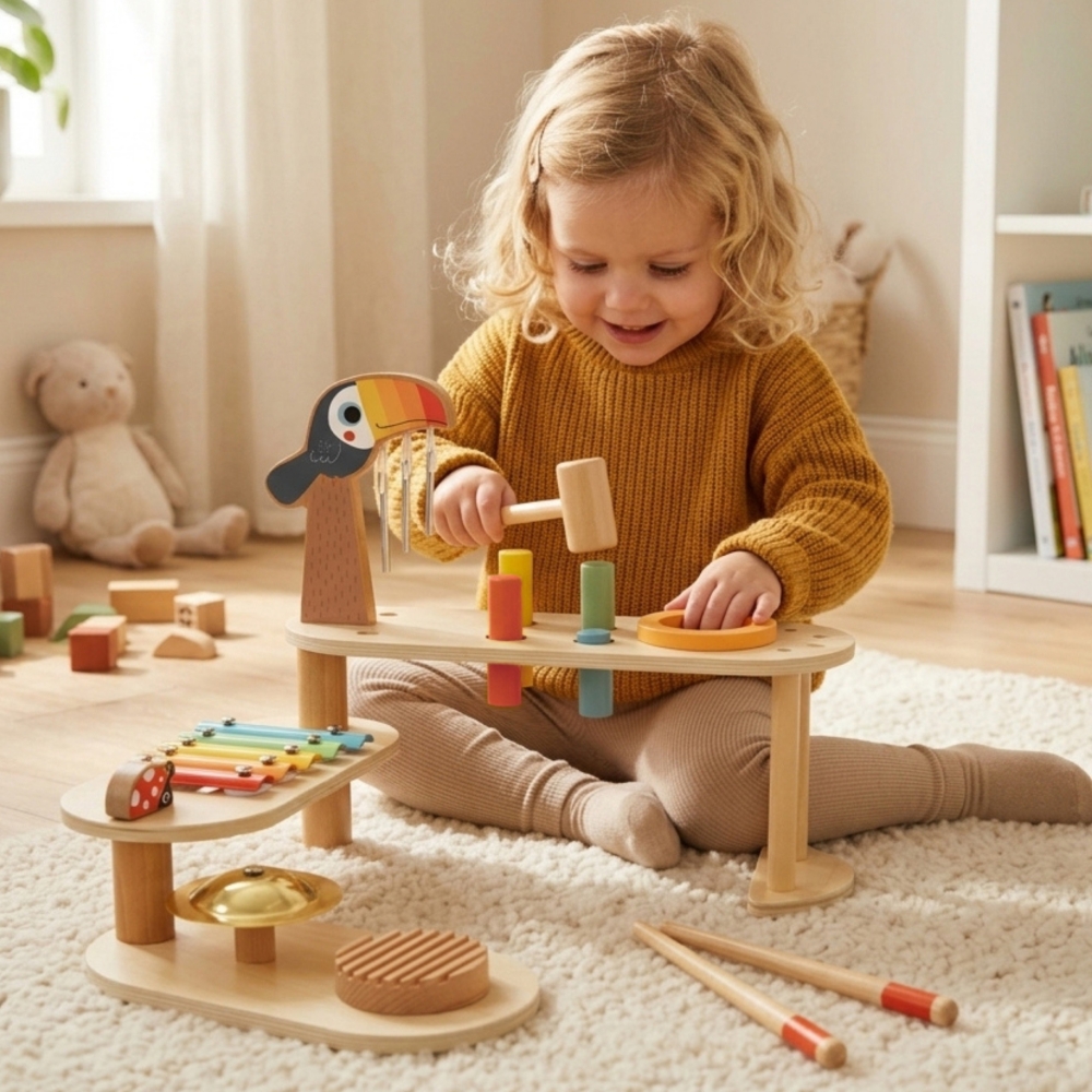 TOOKY TOY Educational Music Table - Toucan 