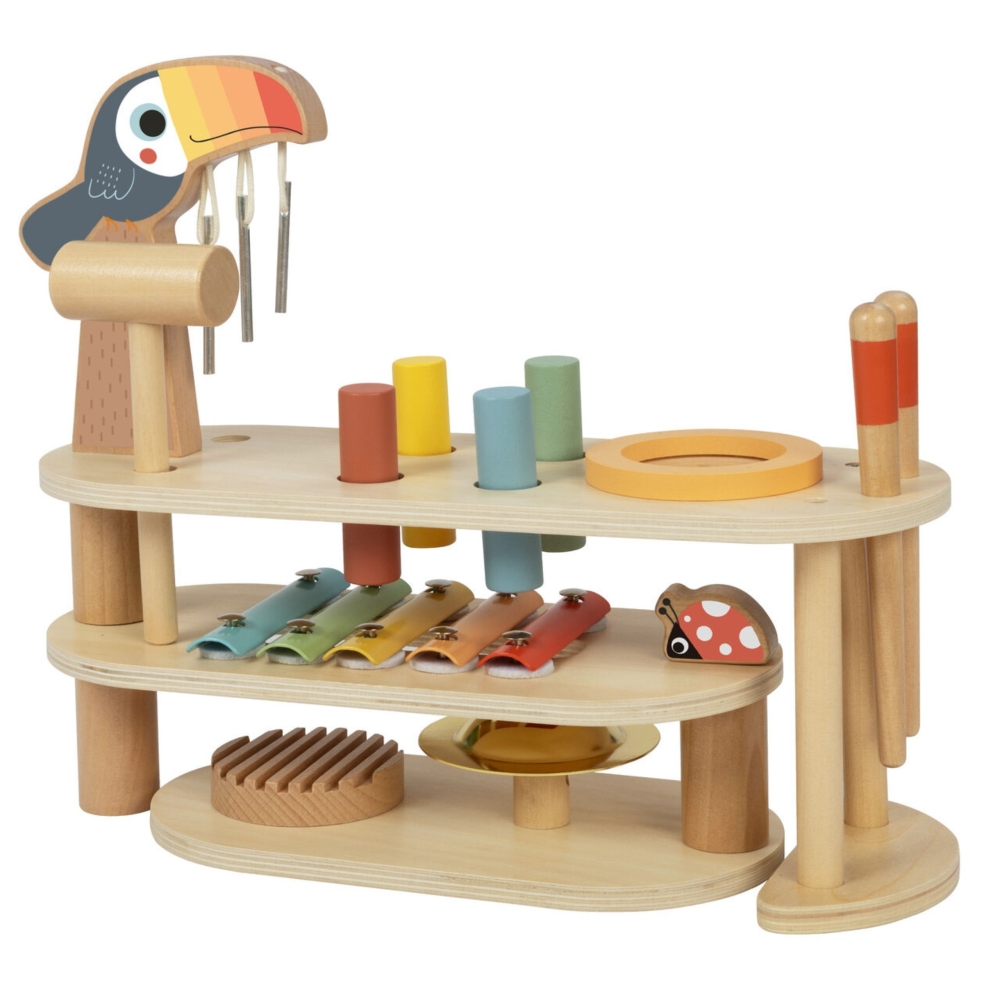 Mokomasis muzikinis stalelis TOOKY TOY Tukanas-LEKER-e-vaikas
