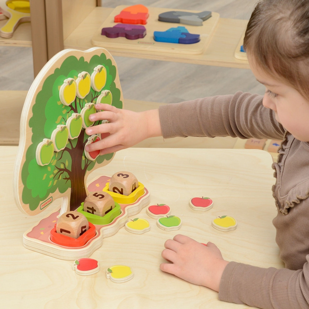 Medinė obelis – skaičiavimo mokymasis MASTERKIDZ-LEKER-e-vaikas