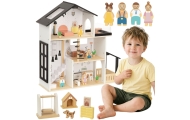 TOOKY TOY Wooden Doll House 25 Pieces					