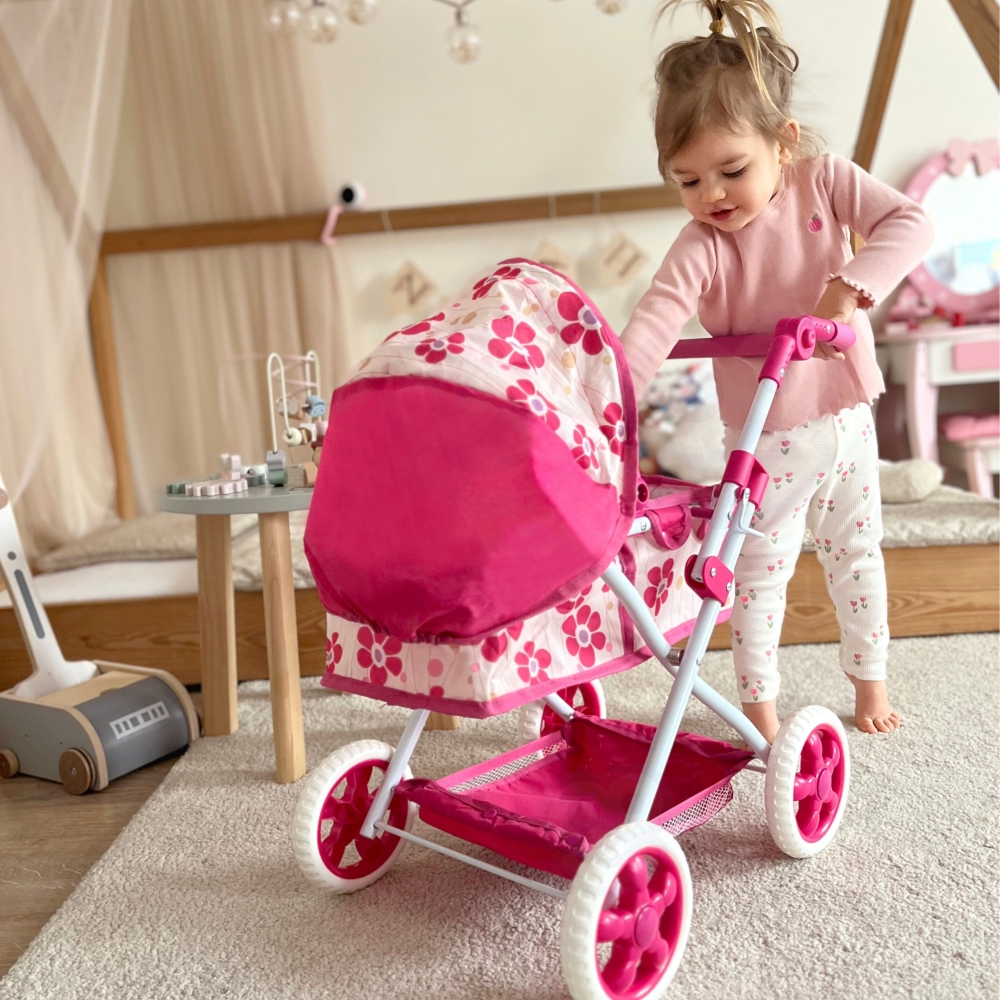 WOOPIE ROYAL Deep Doll Stroller with Adjustable Handle					