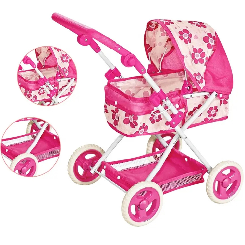 WOOPIE ROYAL Deep Doll Stroller with Adjustable Handle					