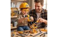 WOOPIE Little Handyman Tool Set Goggles Helmet Pneumatic Hammer 21 pcs.					