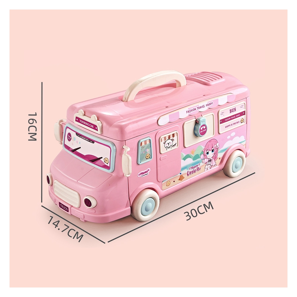 Lėlių namelio rinkinys WOOPIE Camper 2-in-1 XXL-Žaislai, Lėlių namai ir baldai-e-vaikas