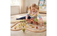 TOOKY TOY Wooden Farm Train Set 48 pcs.					