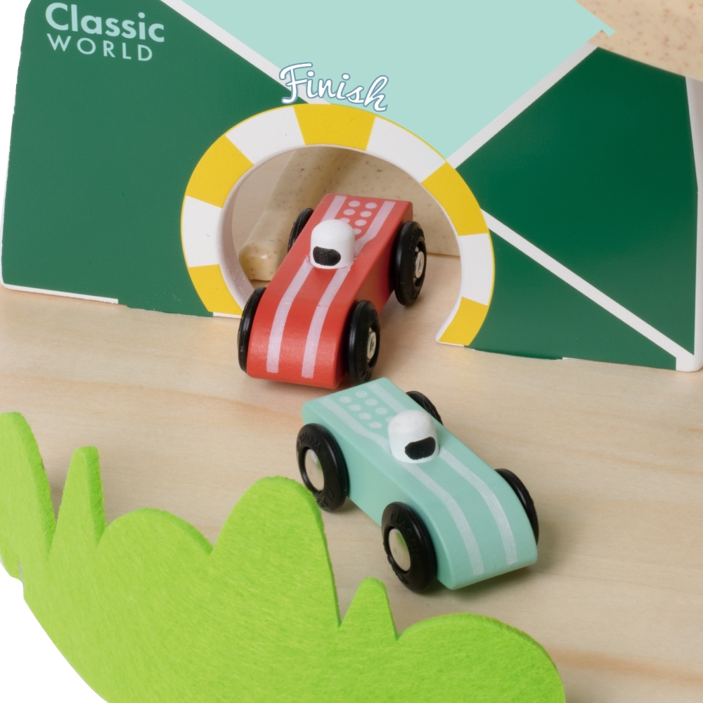 CLASSIC WORLD Wooden Car Track "Mountain Race"					