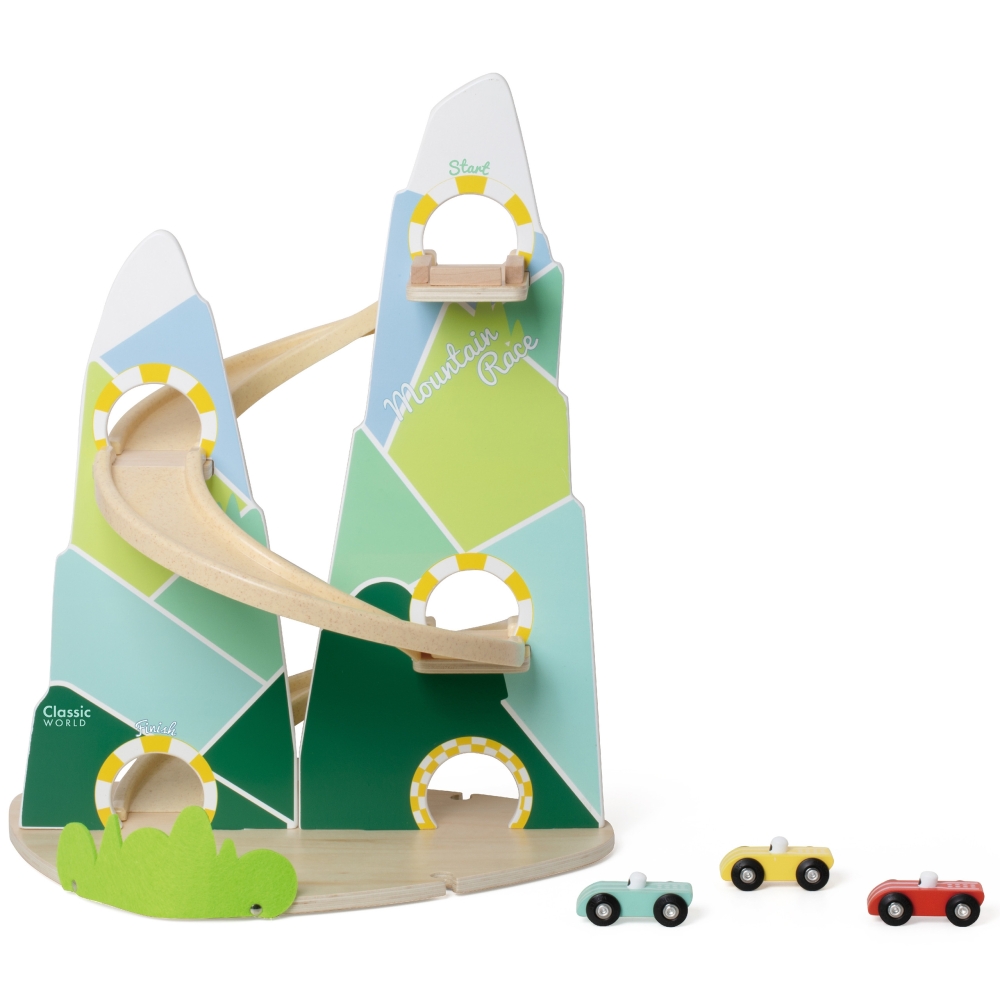 CLASSIC WORLD Wooden Car Track "Mountain Race"					