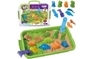WOOPIE Kinetic Sand 1.5 kg XXL Set ZOO Safari Table with Molds					