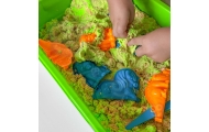 WOOPIE Kinetic Sand 1.5 kg XXL Set ZOO Safari Table with Molds					