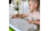 Kinetinis smėlis WOOPIE, 1,5 kg, XXL rinkinys „ZOO Safari“ stalas su formelėmis-Žaislai, Kūrybiniai žaislai, Lipdymas-e-vaikas