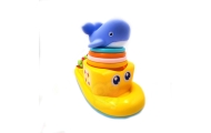 WOOPIE BABY Water Toy Ship Whale Overflow Cups					