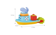 WOOPIE BABY Water Toy Ship Whale Overflow Cups					