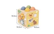 TOOKY TOY Wooden Spring Educational Cube 5-in-1					