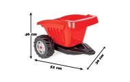 Savivarčio priekaba WOOPIE ACTIVE TRAILER, raudona, 35 kg-LEKER-e-vaikas