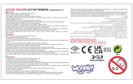 Savivarčio priekaba WOOPIE ACTIVE TRAILER, raudona, 35 kg-LEKER-e-vaikas
