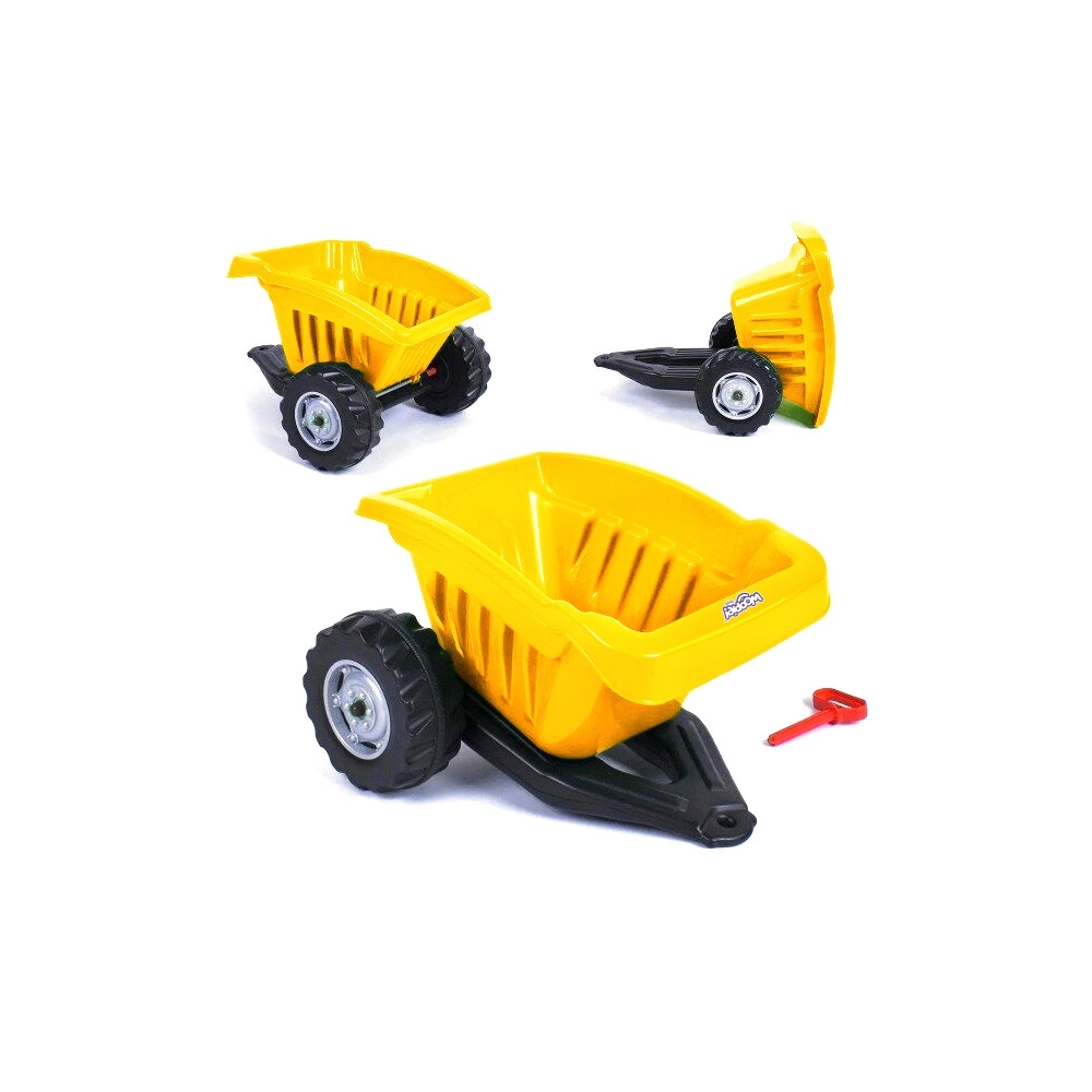 Savivarčio priekaba WOOPIE ACTIVE TRAILER, geltona 35 kg-Judėjimui, Minami traktoriai ir jų priedai-e-vaikas