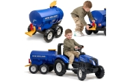 Autocisternos priekaba FALK su kraneliu New Holland, mėlynos sp.