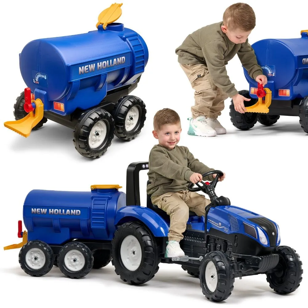 FALK Tanker Trailer with Tap New Holland Blue 3-7 Years 