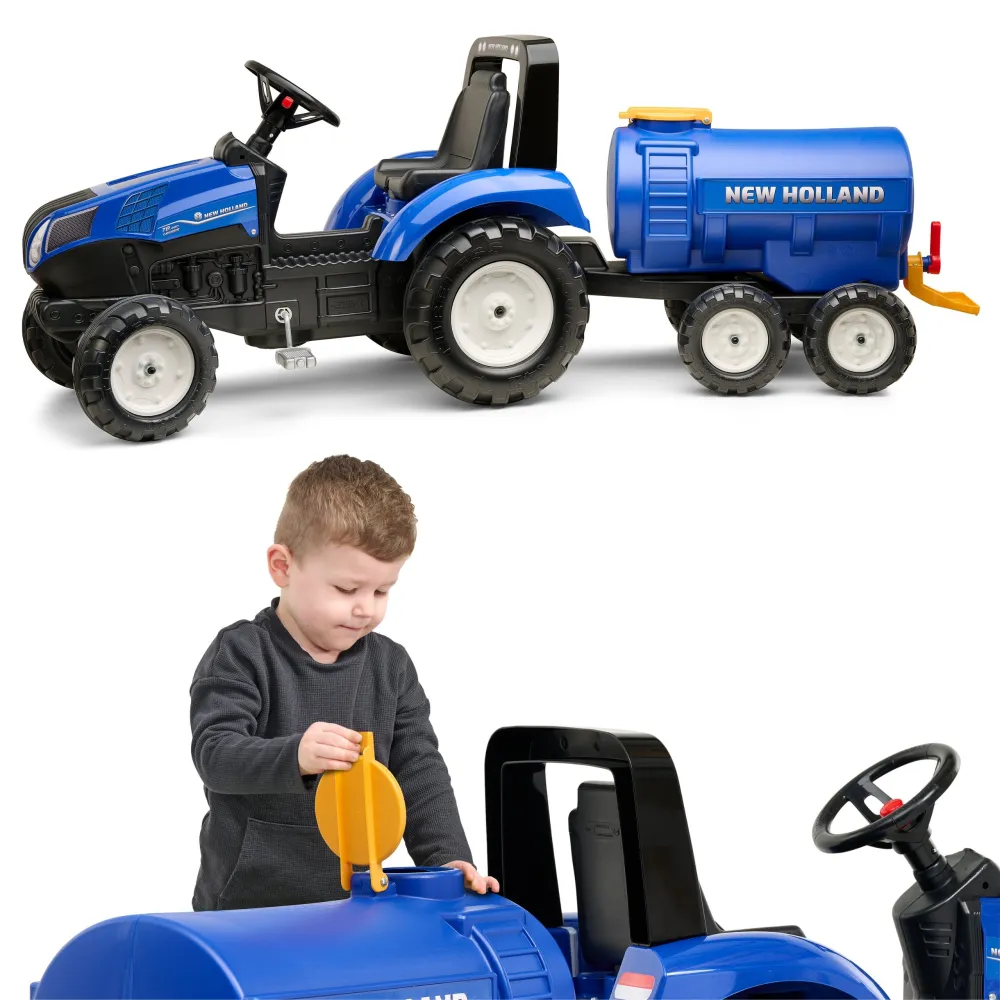 FALK Tanker Trailer with Tap New Holland Blue 3-7 Years 