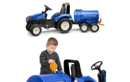 Autocisternos priekaba FALK su kraneliu New Holland, mėlynos sp.