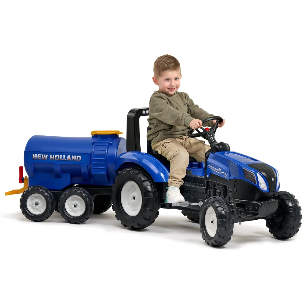 FALK Tanker Trailer with Tap New Holland Blue 3-7 Years 