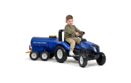 Autocisternos priekaba FALK su kraneliu New Holland, mėlynos sp.