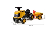 „FALK“ važiuojamasis traktorius „JCB Fastrac“ su priekaba, kastuvu ir grėbliu, 1–3 metai-Judėjimui, Paspiriamosios mašinėlės ir 