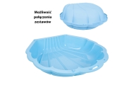 Smėlio dėžė / baseinas WOOPIE Sandbox Pool Shell 3-in-1, mėlyna 1 vnt-LEKER-e-vaikas