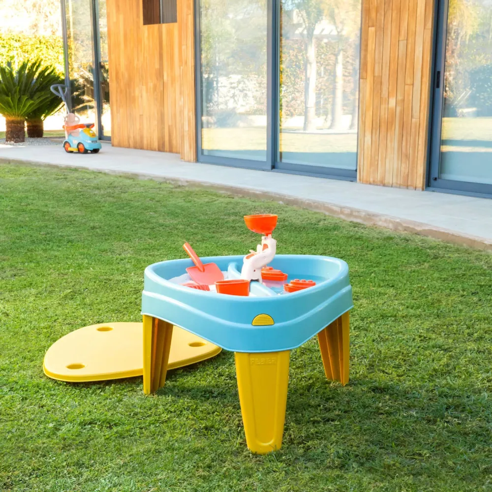 Vandens stalas su smėlio dėže ir dangčiu FEBER CASUAL 3-in-1, rašomas ir pikniko stalas su priedais-Žaislai, Lauko žaislai, Smėl