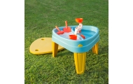 FEBER CASUAL 3in1 Water Table with Cover Sandbox Desk Picnic Table Accessories					