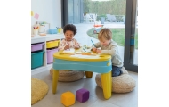 FEBER CASUAL 3in1 Water Table with Cover Sandbox Desk Picnic Table Accessories					