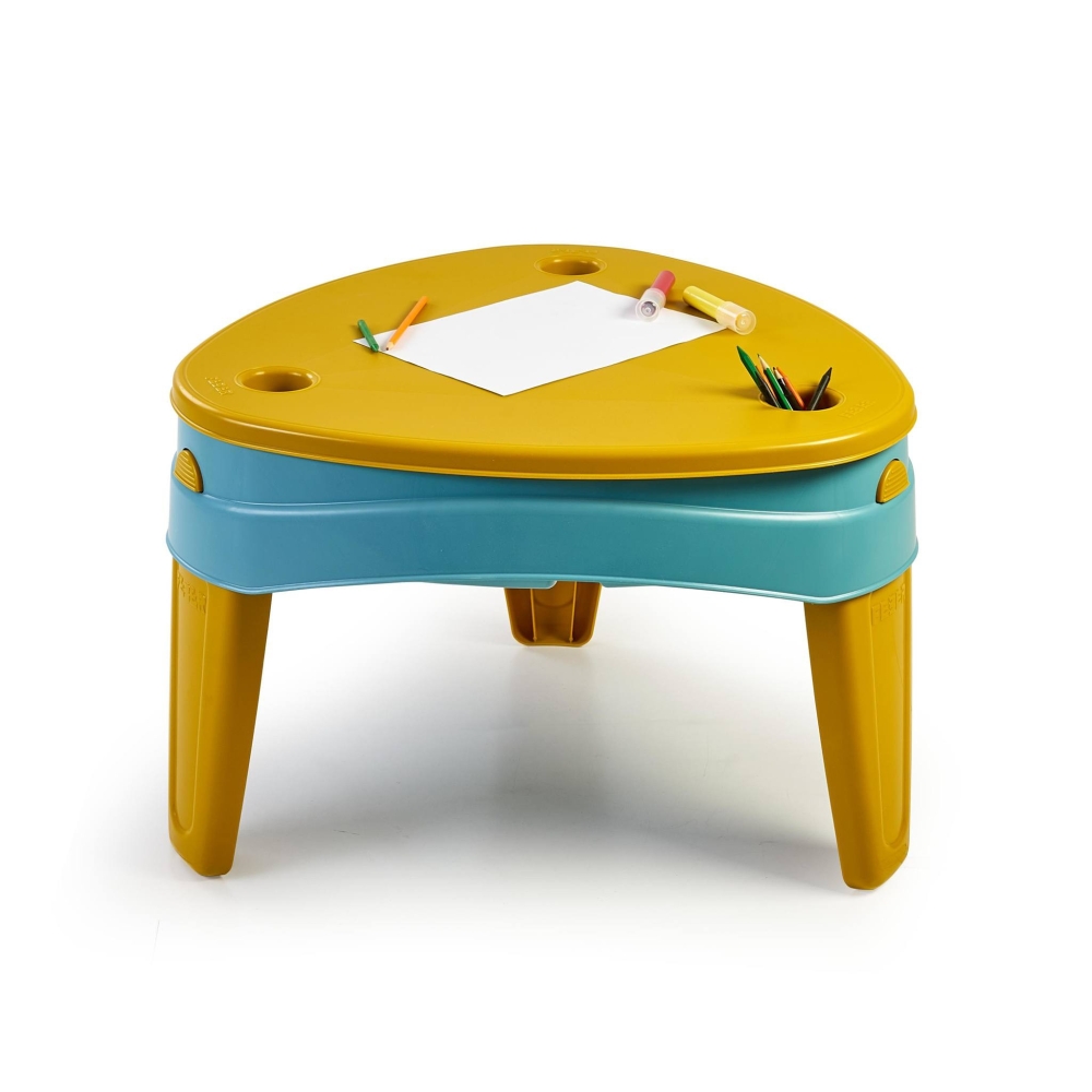 FEBER CASUAL 3in1 Water Table with Cover Sandbox Desk Picnic Table Accessories					