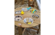 CLASSIC WORLD EDU Educational Garden Table 6 Functions Playing with Sand, Liquid, and Stones					