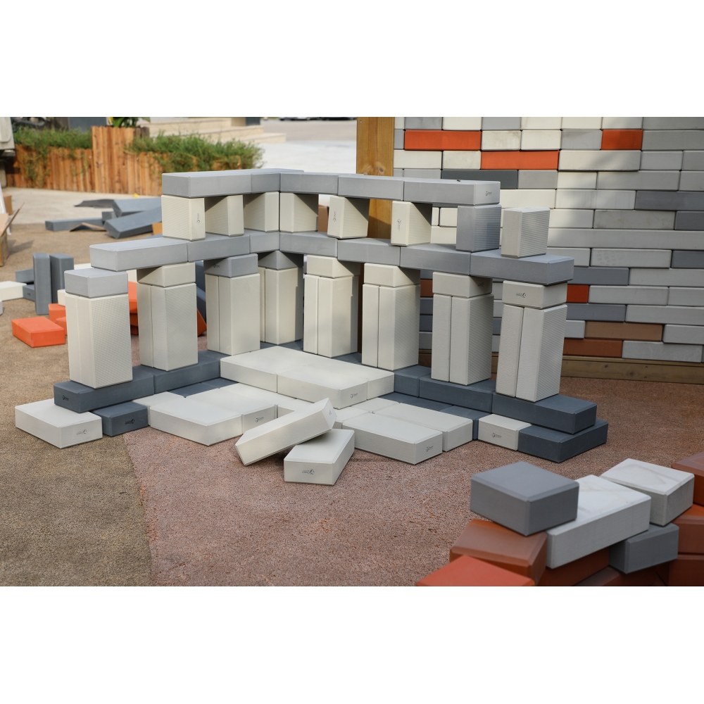 CLASSIC WORLD EDU Mega Construction Blocks EVA Bricks Soft for Building 90 pcs.					