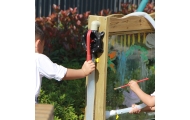 CLASSIC WORLD EDU Set Double-Sided Painting Board Easel with Water Pump					