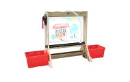 CLASSIC WORLD EDU Set Double-Sided Painting Board Easel with Water Pump					