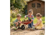 CLASSIC WORLD EDU Metal Garden Wheelbarrow for the Garden Beach Sandbox					