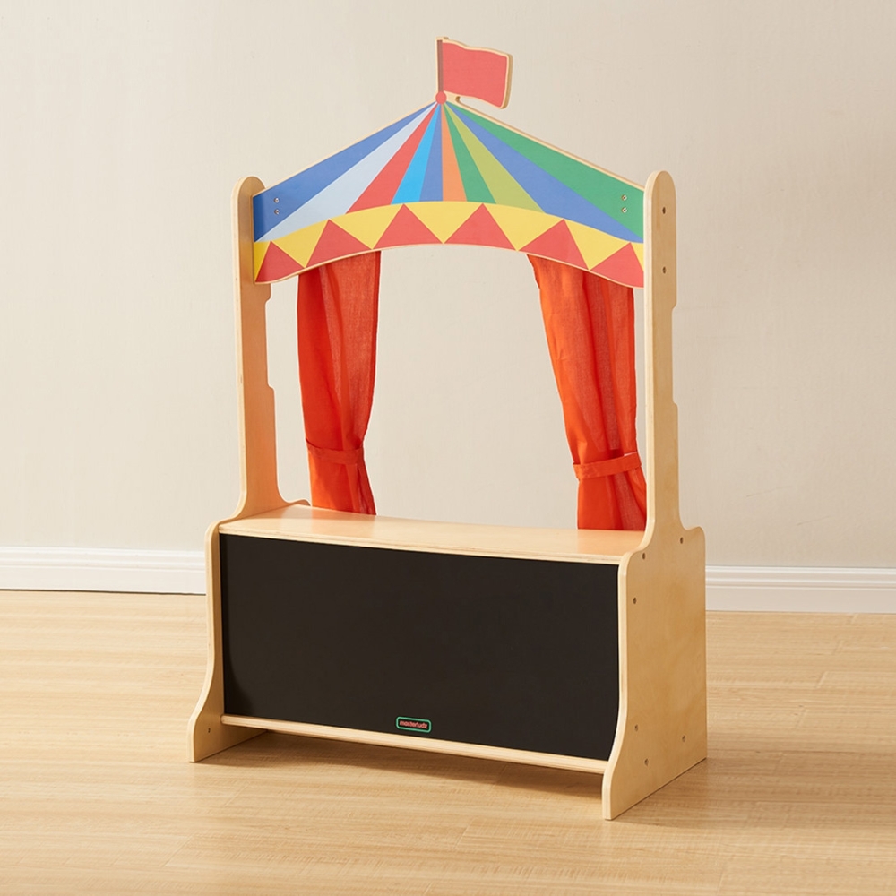 MASTERKIDZ Wooden Puppet Theatre Shop Stall 