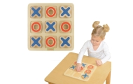 MASTERKIDZ Tic-Tac-Toe Wooden Game for Kids Logical Puzzle					
