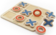 MASTERKIDZ Tic-Tac-Toe Wooden Game for Kids Logical Puzzle					