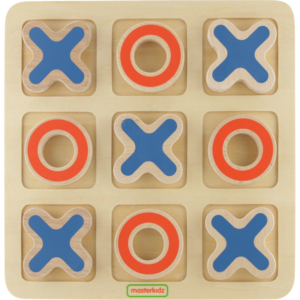 Medinis žaidimas vaikams MASTERKIDZ Tic-Tac-Toe – loginis galvosūkis-LEKER-e-vaikas