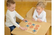 MASTERKIDZ Tic-Tac-Toe Wooden Game for Kids Logical Puzzle					