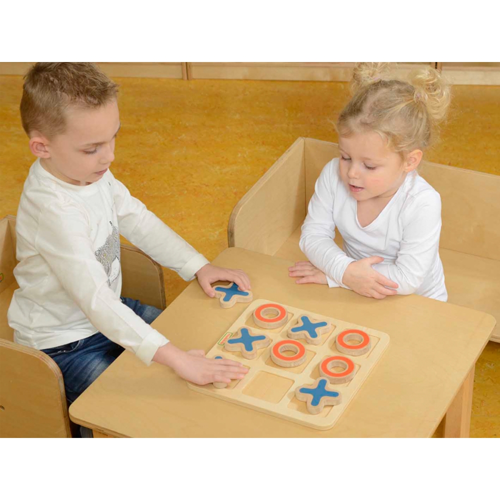Medinis žaidimas vaikams MASTERKIDZ Tic-Tac-Toe – loginis galvosūkis-LEKER-e-vaikas