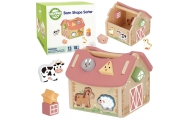 WOOPIE GREEN Wooden Farm Shape and Color Sorter 13 pcs.					